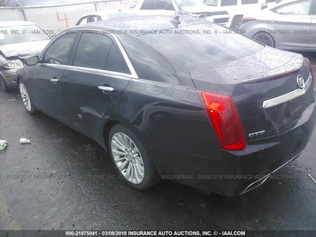 1G6AS5S39E0135135 - 2014 CADILLAC CTS PERFORMANCE COLLECTION BLACK photo 3