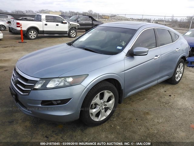 5J6TF1H51BL003440 - 2011 HONDA ACCORD CROSSTOUR EXL BLUE photo 2