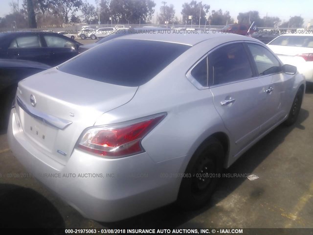 1N4AL3AP3EC325990 - 2014 NISSAN ALTIMA 2.5/S/SV/SL SILVER photo 4