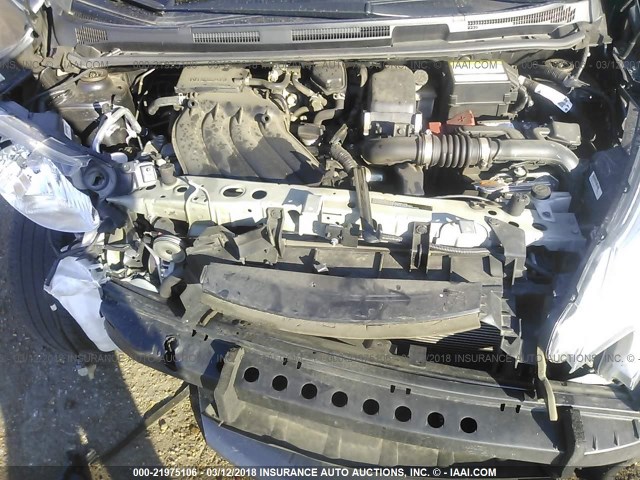 3N1CE2CP1GL373583 - 2016 NISSAN VERSA NOTE S/S PLUS/SV/SL/SR GRAY photo 10