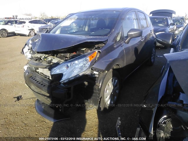 3N1CE2CP1GL373583 - 2016 NISSAN VERSA NOTE S/S PLUS/SV/SL/SR GRAY photo 2