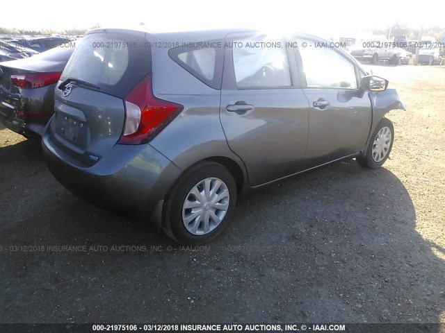 3N1CE2CP1GL373583 - 2016 NISSAN VERSA NOTE S/S PLUS/SV/SL/SR GRAY photo 4