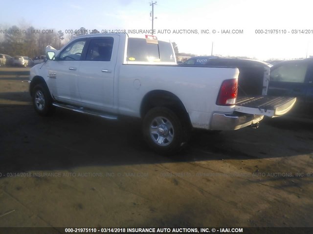 3C6UR5DLXEG275734 - 2014 RAM 2500 SLT WHITE photo 3