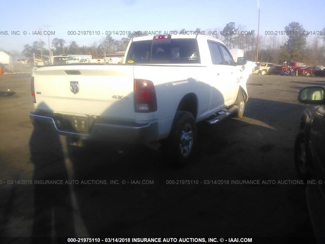 3C6UR5DLXEG275734 - 2014 RAM 2500 SLT WHITE photo 4