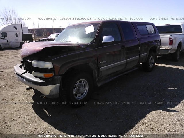 1GCGK29U8YZ103684 - 2000 CHEVROLET SILVERADO K2500 BROWN photo 2