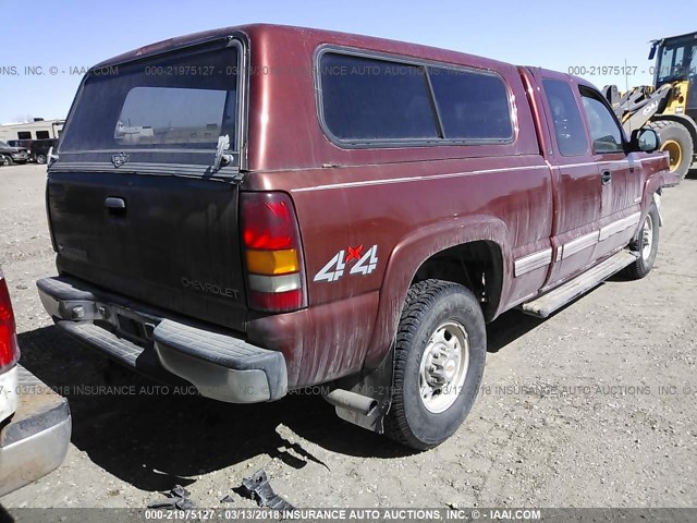 1GCGK29U8YZ103684 - 2000 CHEVROLET SILVERADO K2500 BROWN photo 4