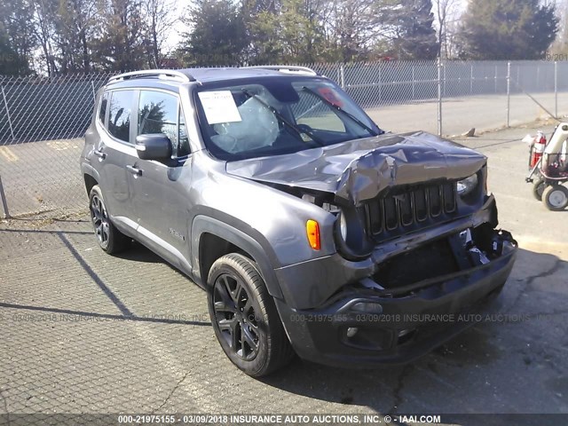 ZACCJBBT1GPD24172 - 2016 JEEP RENEGADE LATITUDE GRAY photo 1