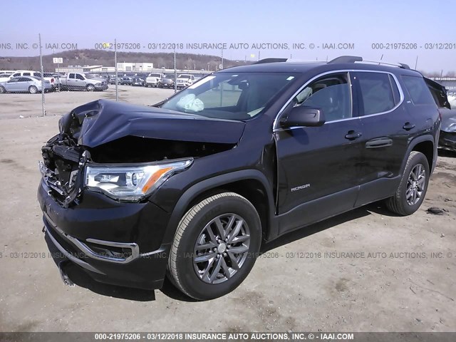 1GKKNMLS0HZ129902 - 2017 GMC ACADIA SLT-1 BLACK photo 2