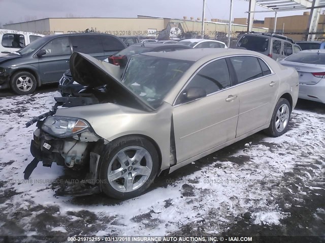 1G1ZB5E19BF166879 - 2011 CHEVROLET MALIBU LS 金色 照片 2