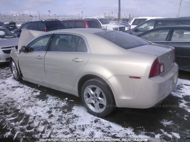 1G1ZB5E19BF166879 - 2011 CHEVROLET MALIBU LS 金色 照片 3