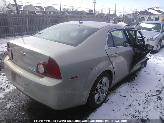 1G1ZB5E19BF166879 - 2011 CHEVROLET MALIBU LS 金色 照片 4