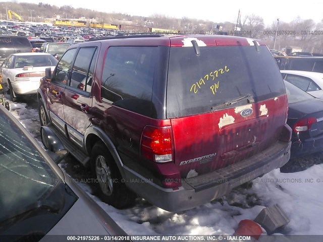 1FMFU18L14LA57634 - 2004 FORD EXPEDITION EDDIE BAUER RED photo 3