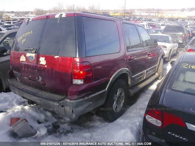 1FMFU18L14LA57634 - 2004 FORD EXPEDITION EDDIE BAUER RED photo 4