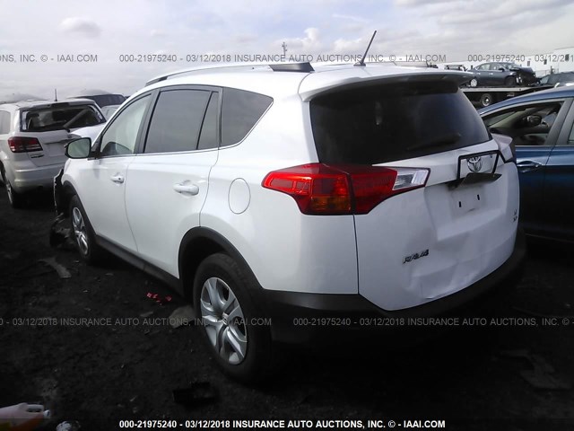 2T3BFREV4DW034167 - 2013 TOYOTA RAV4 LE WHITE photo 3