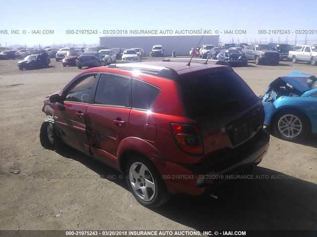 5Y2SL65836Z438159 - 2006 PONTIAC VIBE RED photo 3