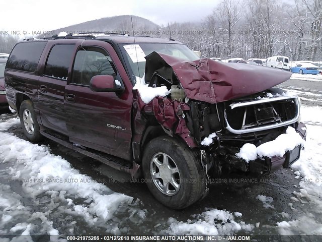 1GKFK66U42J308016 - 2002 GMC DENALI XL K1500 MAROON photo 1