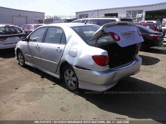 1NXBR32EX8Z004064 - 2008 TOYOTA COROLLA CE/LE/S SILVER photo 3