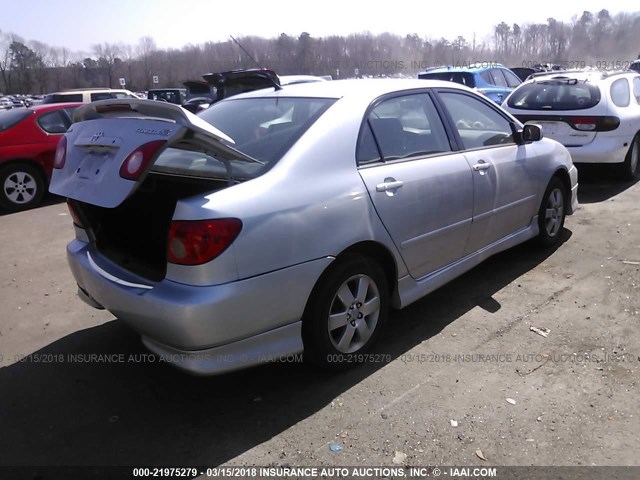 1NXBR32EX8Z004064 - 2008 TOYOTA COROLLA CE/LE/S SILVER photo 4