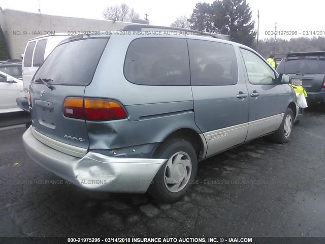 4T3ZF13C4XU109973 - 1999 TOYOTA SIENNA LE/XLE GRAY photo 4