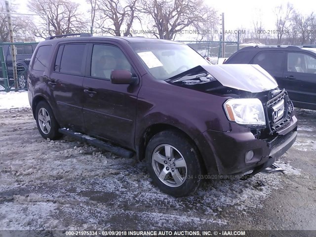 5FNYF48489B045332 - 2009 HONDA PILOT EX MAROON photo 1