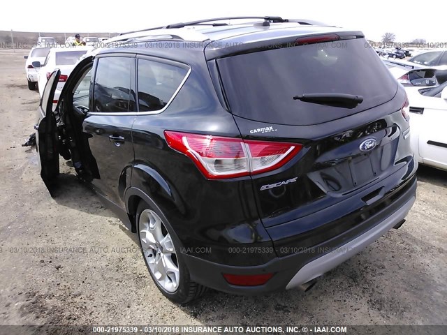 1FMCU0J90DUD92129 - 2013 FORD ESCAPE TITANIUM BLACK photo 3