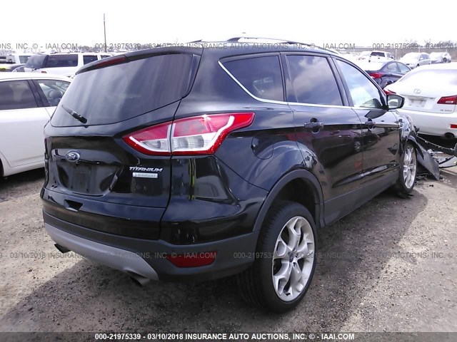 1FMCU0J90DUD92129 - 2013 FORD ESCAPE TITANIUM BLACK photo 4