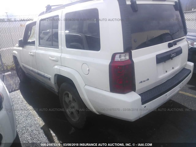 1J4RG4GK2AC116456 - 2010 JEEP COMMANDER SPORT WHITE photo 3