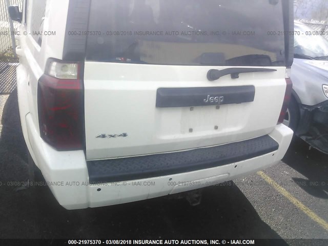 1J4RG4GK2AC116456 - 2010 JEEP COMMANDER SPORT თეთრი ფოტო 6