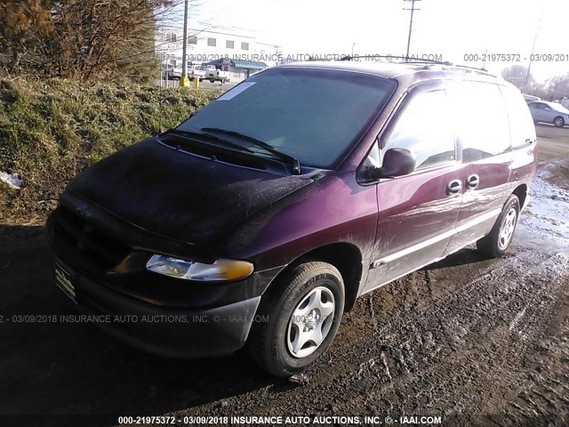 2B4FP2537WR560016 - 1998 DODGE CARAVAN BURGUNDY photo 2