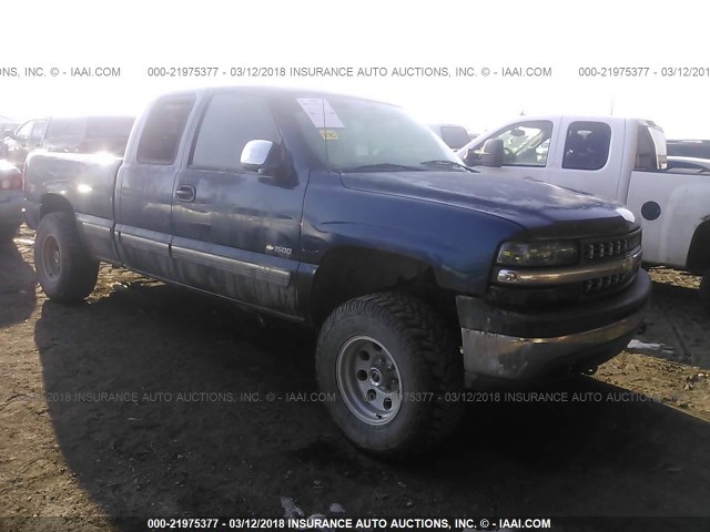 1GCEK19T0XE172786 - 1999 CHEVROLET SILVERADO K1500 BLUE photo 1