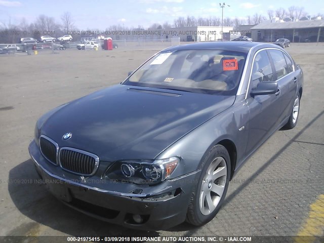 WBAHN83576DT61606 - 2006 BMW 750 LI GRAY photo 2