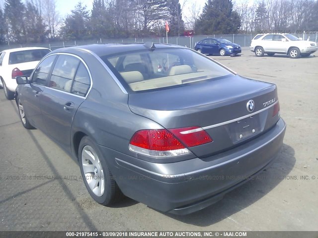 WBAHN83576DT61606 - 2006 BMW 750 LI GRAY photo 3