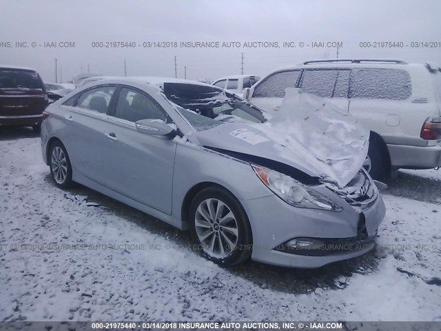 5NPEC4AC9EH848742 - 2014 HYUNDAI SONATA SE/LIMITED SILVER photo 1