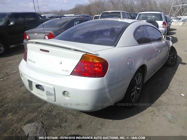 4C3AG52H41E131875 - 2001 CHRYSLER SEBRING LXI WHITE photo 4