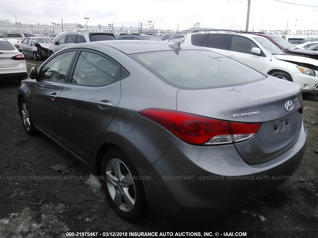 KMHDH4AE1DU531570 - 2013 HYUNDAI ELANTRA GLS/LIMITED GRAY photo 3