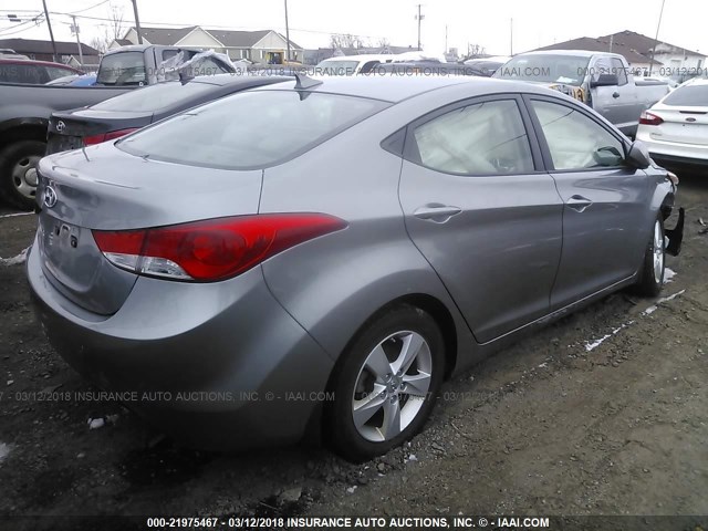 KMHDH4AE1DU531570 - 2013 HYUNDAI ELANTRA GLS/LIMITED GRAY photo 4