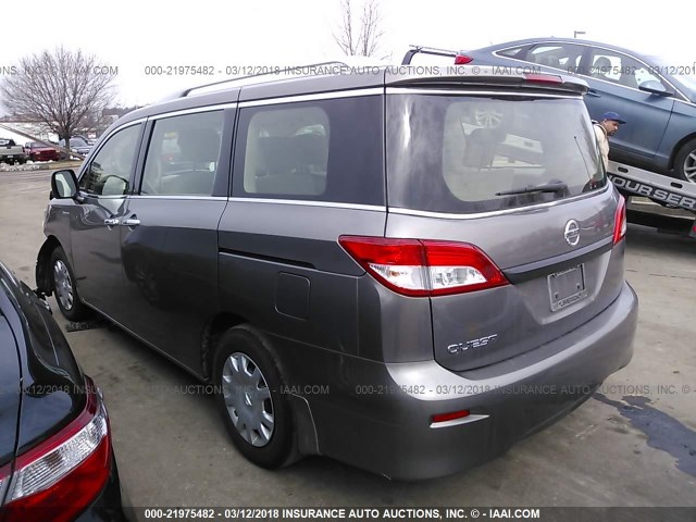 JN8AE2KP9F9132985 - 2015 NISSAN QUEST S/SV/SL/PLATINUM BROWN photo 3