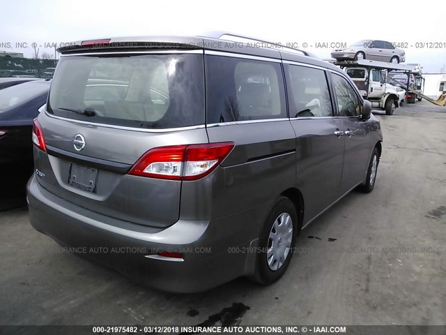 JN8AE2KP9F9132985 - 2015 NISSAN QUEST S/SV/SL/PLATINUM BROWN photo 4