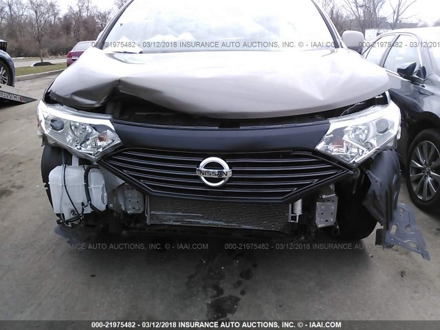 JN8AE2KP9F9132985 - 2015 NISSAN QUEST S/SV/SL/PLATINUM BROWN photo 6