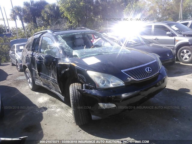 2T2HK31U97C017424 - 2007 LEXUS RX 350 BLACK photo 1