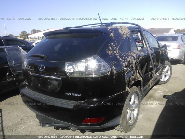 2T2HK31U97C017424 - 2007 LEXUS RX 350 BLACK photo 4