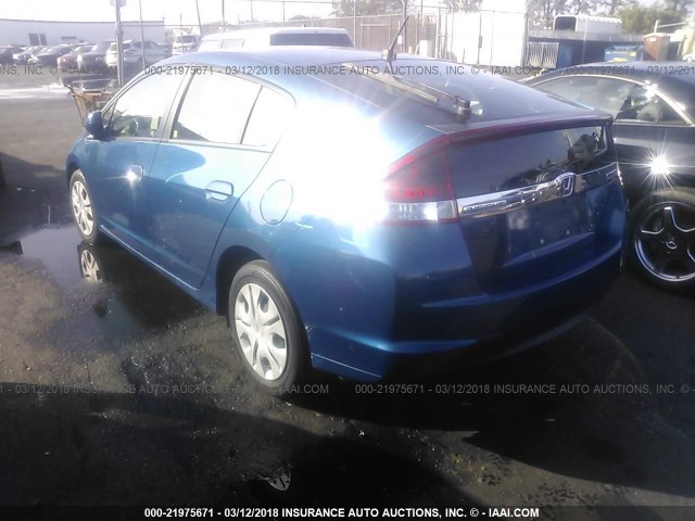 JHMZE2H35DS005514 - 2013 HONDA INSIGHT BLUE photo 3