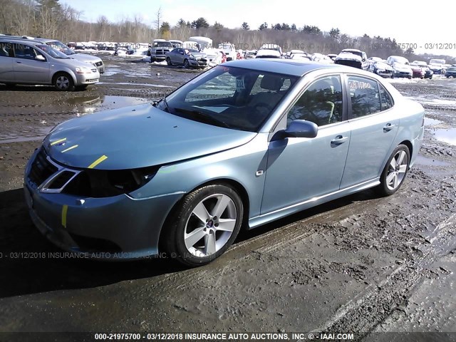 YS3FB49Y991005945 - 2009 SAAB 9-3 2.0T BLUE photo 2