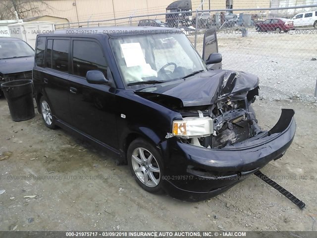 JTLKT324950211582 - 2005 TOYOTA SCION XB BLACK photo 1