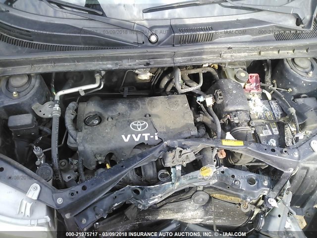 JTLKT324950211582 - 2005 TOYOTA SCION XB BLACK photo 10