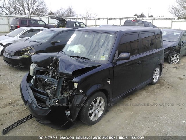JTLKT324950211582 - 2005 TOYOTA SCION XB BLACK photo 2