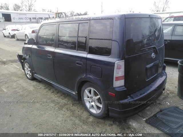 JTLKT324950211582 - 2005 TOYOTA SCION XB BLACK photo 3