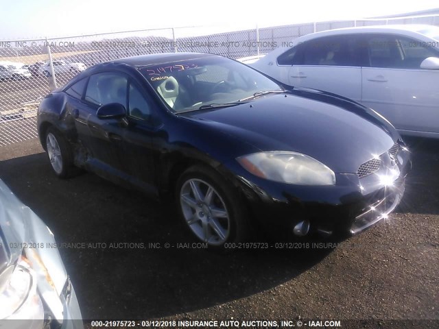 4A3AK34T06E020326 - 2006 MITSUBISHI ECLIPSE GT BLACK photo 1