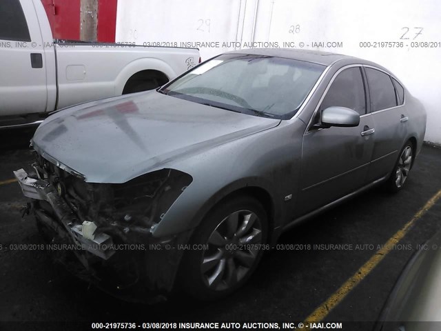 JNKAY01E27M300907 - 2007 INFINITI M35 SPORT GRAY photo 2