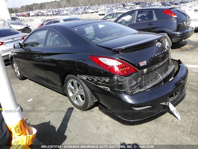 4T1CA30P47U135635 - 2007 TOYOTA CAMRY SOLARA SE/SLE შავი ფოტო 3